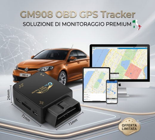 Localizzatore GPS OBD per auto e camion