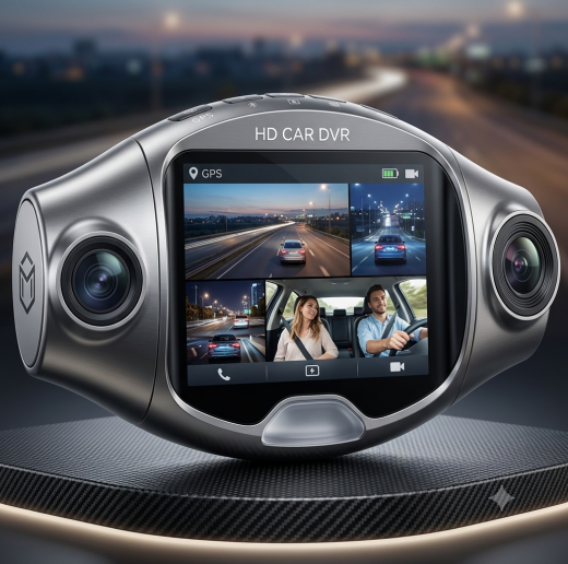 Telecamera per auto con GPS Full HD DVR e visione notturna