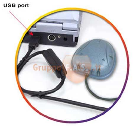 ANTENNA GPS HAICOM  RICEVITORE GPS SIRF 3 CON USB PER PC