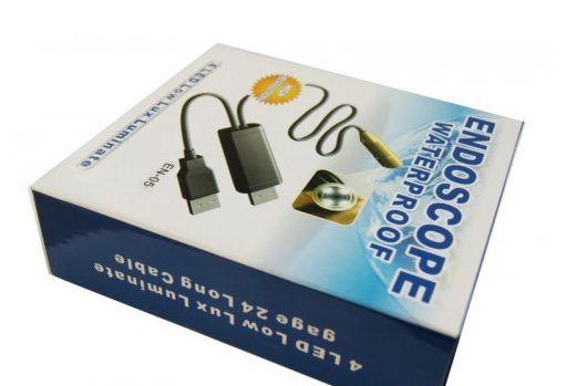 TELECAMERA ENDOSCOPICA CON LED LUNGHEZZA 5MT FLESSIBILE PER ISPEZIONE