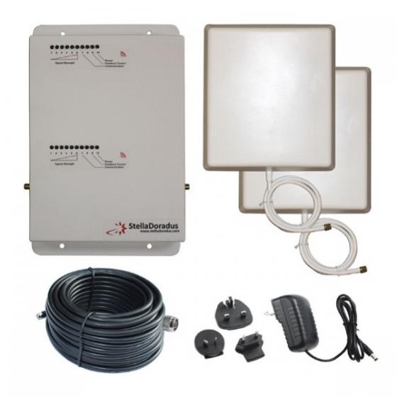 Ripetitore Amplificatore di Segnale Dualband GSM LTE Stellahome LG per Internet ad Alta Velocita e Telefonate Chiarissime, 800 900MHz, Copertura Fino a 2000mq, Conforme agli Standard EU, Fabbricato in Europa