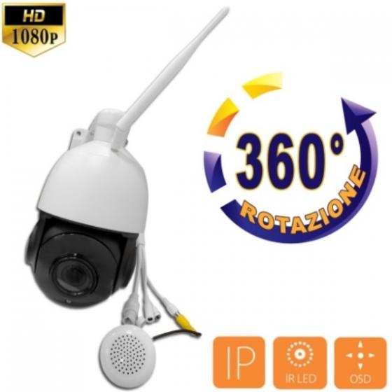 TELECAMERA PROFESSIONALE  PTZ IP 5 MEGAPIXEL  360 GRADI