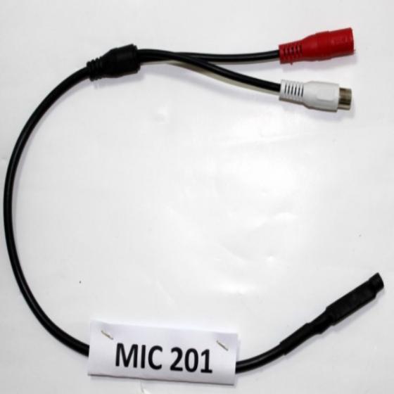 MICROFONO PER TELECAMERE ABBINABILE MONITOR DVR ALIMENTAZIONE SPINOTTO RCA 12vDC