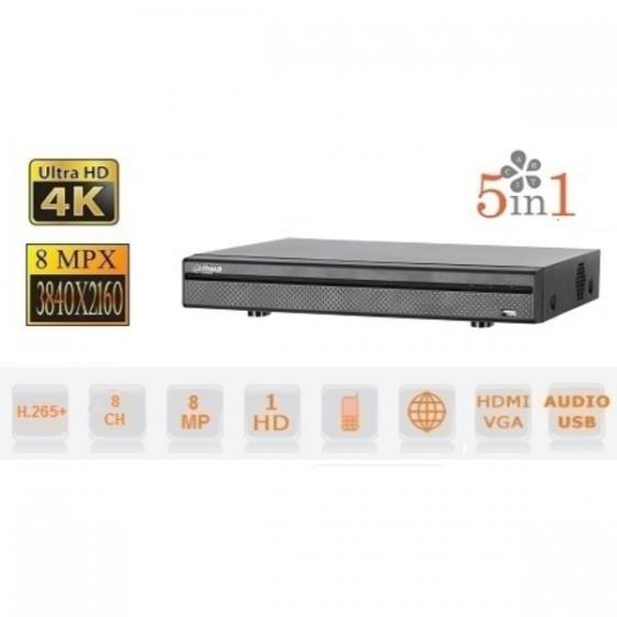DVR 5IN1 H265 8 CANALI ULTRA HD 4K 8MP  5 TECNOLOGIE IN 1