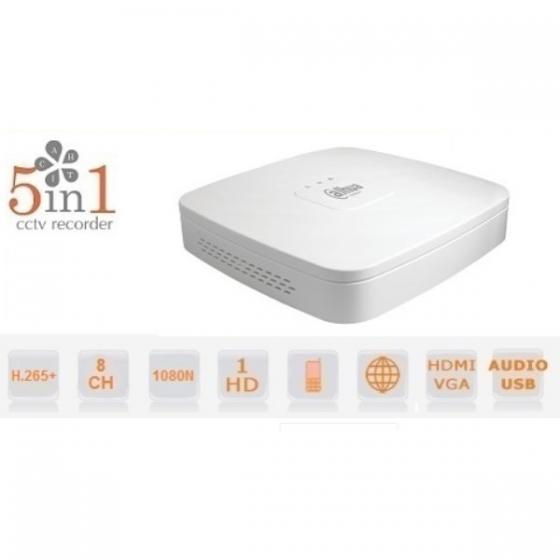 DVR 8 CANALI CVI AHD TVI ANALOGICO IP 1080N H265  TECNOLOGIA 5 IN 1