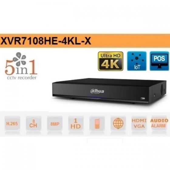 DVR 8 CANALI HD CVI AHD TVI ANALOGICO IP 8MP 4K DAHUA