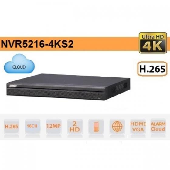 NVR IP 16 CANALI 4K ULTRA HD 12MPX 320MBPS H265  SERIE PRO