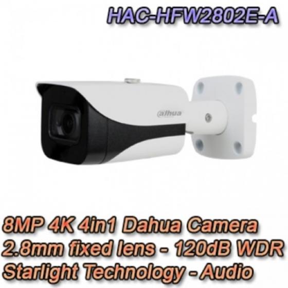TELECAMERA DAHUA 8MP 4K 2 8MM STARLIGHT AUDIO