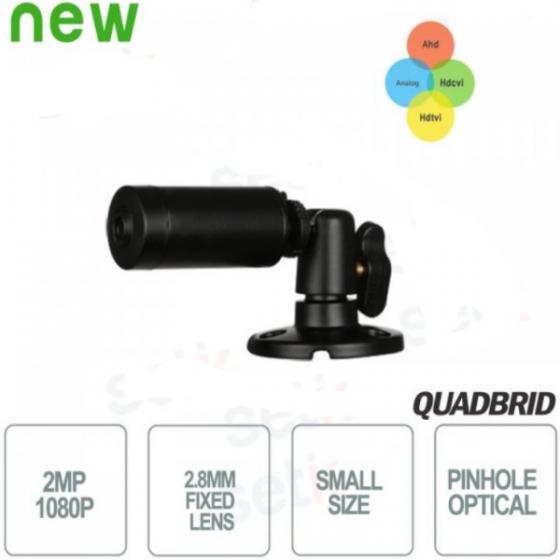 MINI TELECAMERA DA ESTERNO HD CVI 2MP 4IN1 2 8MM OTTICA PINHOLE