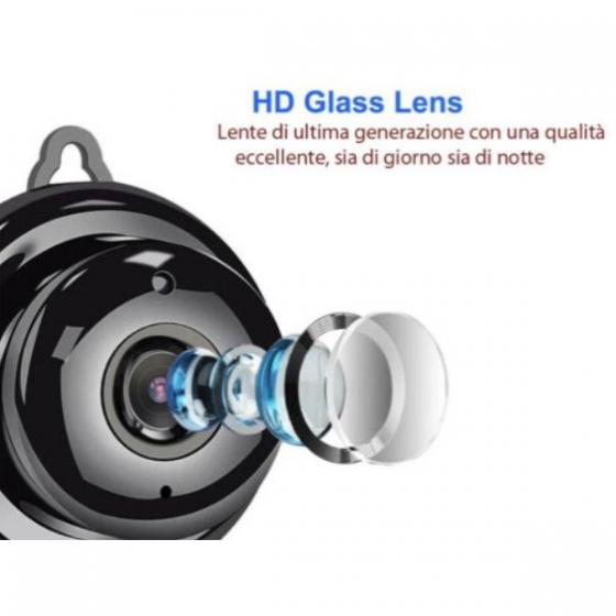 MINI TELECAMERA INVISIBILE SPY WIFI FACILMENTE OCCULTABILE PROFESSIONALE