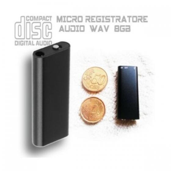 MICRO MINI REGISTRATORE AUDIO AMBIENTALE SPY PROFESSIONALE 16 GB USB