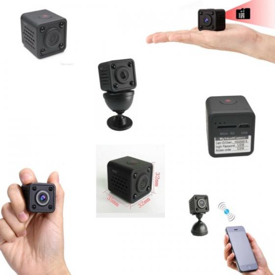 MINI TELECAMERA SPY WIFI INFRAROSSI VISIONE NOTTUTRNA FACILMENTE OCCULTABILE