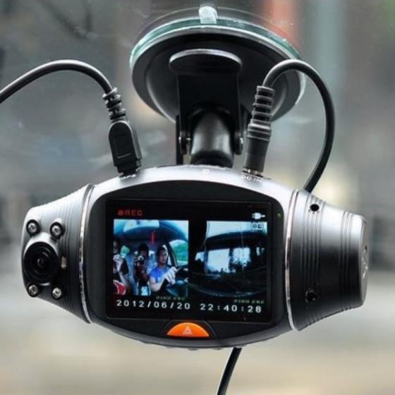 MINI TELECAMERA PER AUTO DOPPIA TELECAMERA FULL HD AUTO IN SOSTA INFRAROSSI DVR