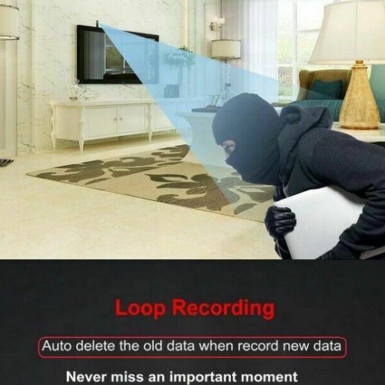 MINI TELECAMERA SPY INFRAROSSI VISIONE NOTTURNA MICROCAMERA INVISIBILE