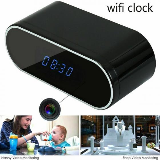 TELECAMERA SPIA WIFI IN SVEGLIA MICRO CAM INVISIBILE