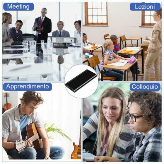 MICRO REGISTRATORE SPIA AUDIO ATTIVAZIONE VOCALE 8 GB SPY MINI AMBIENTALE USB