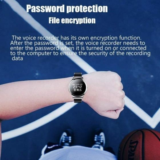 MICRO MINI REGISTRATORE VOCALE SPY NASCOSTO OROLOGIO SPIA