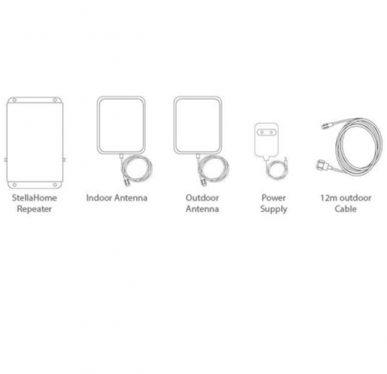 Amplifica il Segnale del Tuo Smartphone con StellaBoost L4: Ripetitore Quadband 800/900/1800/2100MHz con Antenna Esterna Omni, Copertura 800mq - Tecnologia Avanzata per la Massima Ricezione