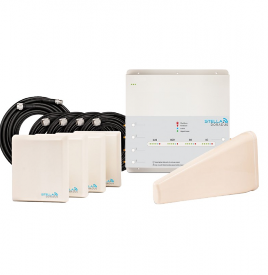 Titan IR4 I Repeater Marine - amplificatore di segnale mobile quad band 800 900 1800 2100 MHz per navi e yacht con 4 antenne interne