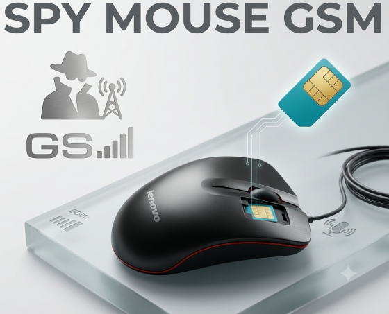 Microspia GSM nascosta in mouse USB ad alimentazione continua
