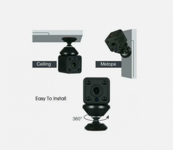 MINI TELECAMERA SPY WIFI INFRAROSSI VISIONE NOTTUTRNA FACILMENTE OCCULTABILE