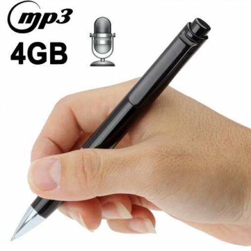 PENNA REGISTRATORE VOCALE 4GB MP3 USB RICARICABILE